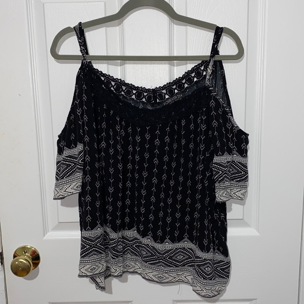 Forever 21 Off the Shoulder Strap Top Plus Size 3x